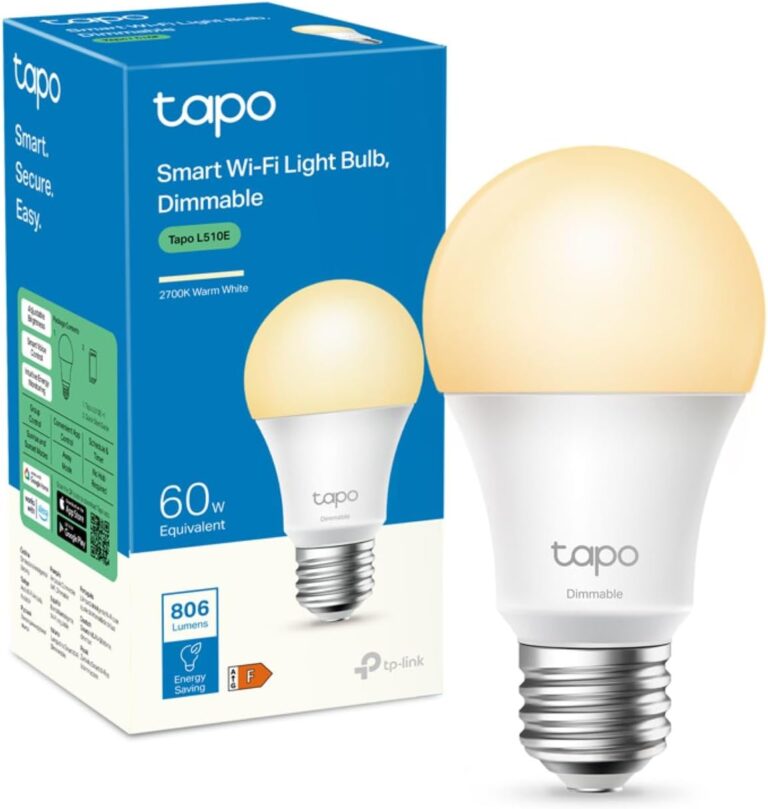 Tapo – Ampoule connectée blanc chaud E27 (L510E)