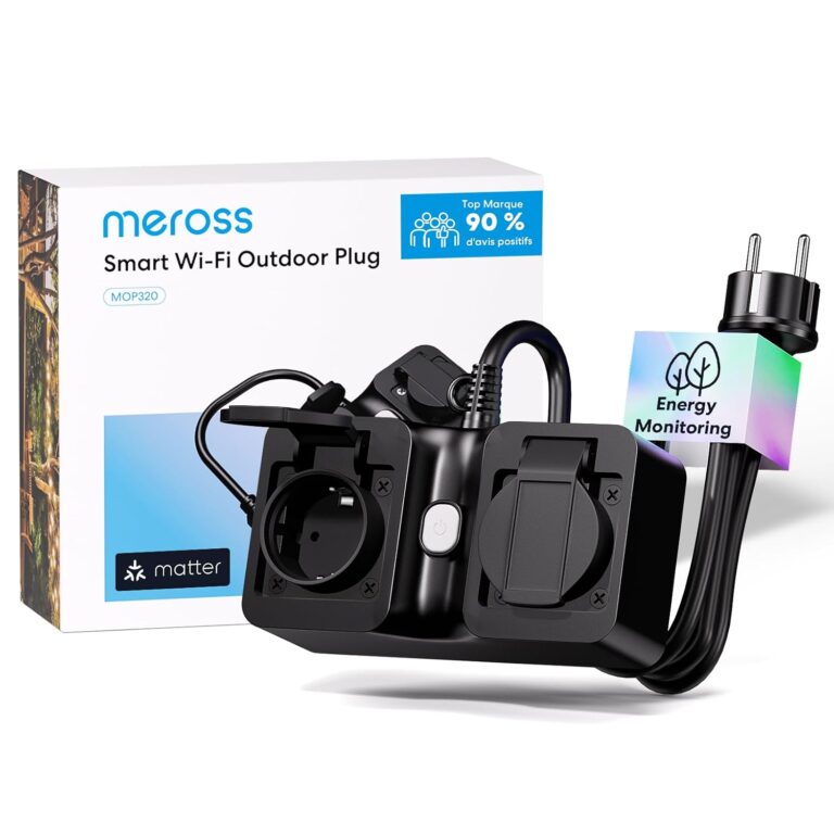 Meross – Prise connectée extérieure (MOP320)